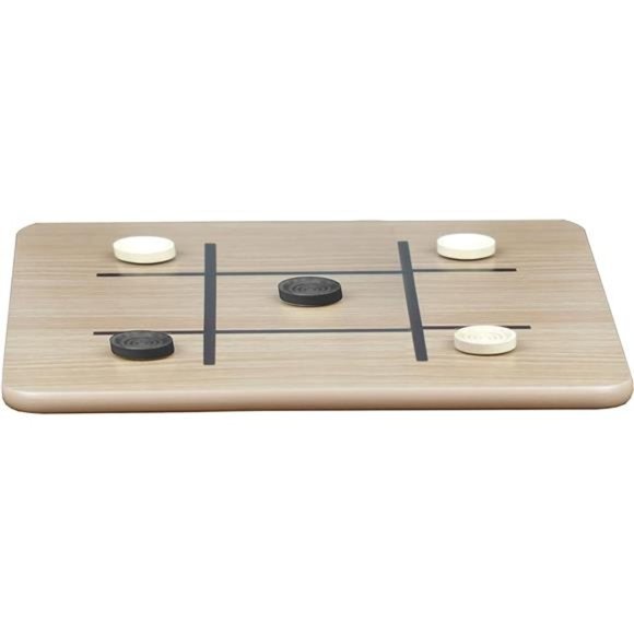 Reversible Wooden Board for Chess,Checkers & Tic-Tac-Toe -24 Interlocking Wooden - Picture 6 of 6